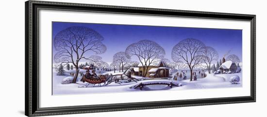 Winter Scene Sleigh-Dan Craig-Framed Giclee Print