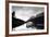 Winter Scene with Calm Water on Lake and Mountains-Sharon Wish-Framed Photographic Print