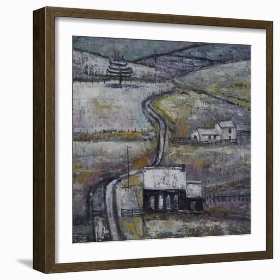 Winter Scene with Chapel detail-Ruth Addinall-Framed Giclee Print
