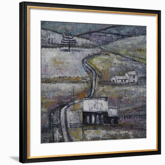 Winter Scene with Chapel detail-Ruth Addinall-Framed Giclee Print