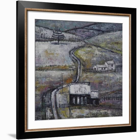 Winter Scene with Chapel detail-Ruth Addinall-Framed Giclee Print