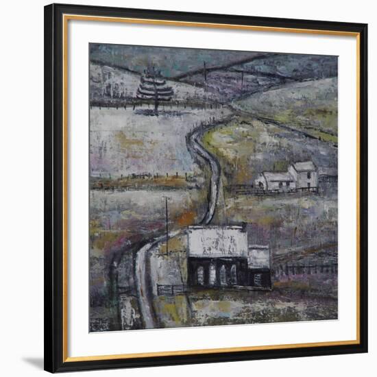 Winter Scene with Chapel detail-Ruth Addinall-Framed Giclee Print