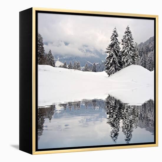 Winter Scene-ajn-Framed Premier Image Canvas