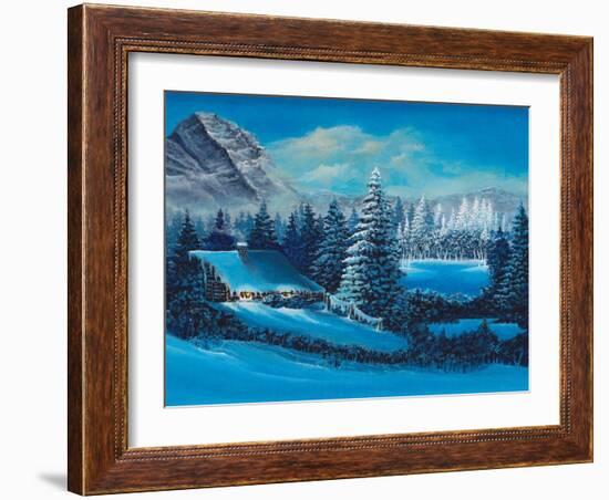 Winter Scene-Bonnie B. Cook-Framed Giclee Print