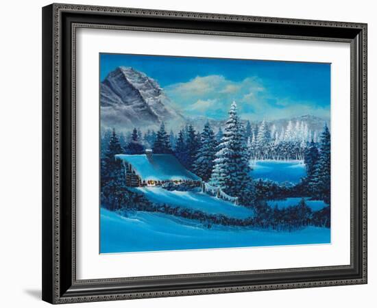 Winter Scene-Bonnie B. Cook-Framed Giclee Print