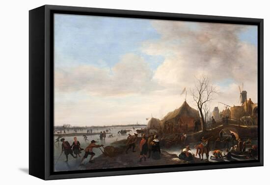 Winter Scene-Jan Havicksz Steen-Framed Premier Image Canvas