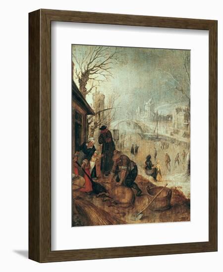 Winter Scene-Sebastian Vrancx-Framed Giclee Print