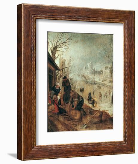 Winter Scene-Sebastian Vrancx-Framed Giclee Print