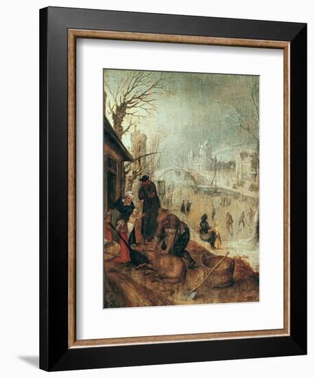 Winter Scene-Sebastian Vrancx-Framed Giclee Print