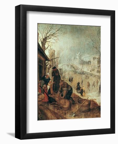 Winter Scene-Sebastian Vrancx-Framed Giclee Print