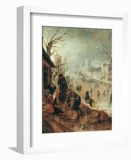 Winter Scene-Sebastian Vrancx-Framed Giclee Print