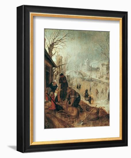 Winter Scene-Sebastian Vrancx-Framed Giclee Print