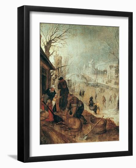 Winter Scene-Sebastian Vrancx-Framed Giclee Print