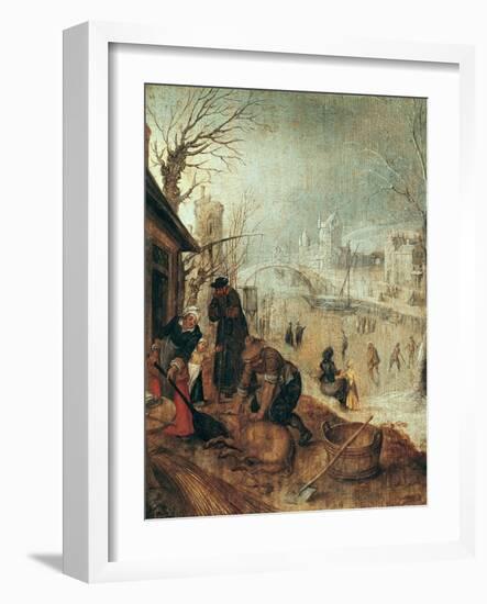 Winter Scene-Sebastian Vrancx-Framed Giclee Print