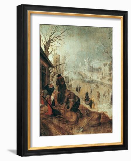 Winter Scene-Sebastian Vrancx-Framed Giclee Print