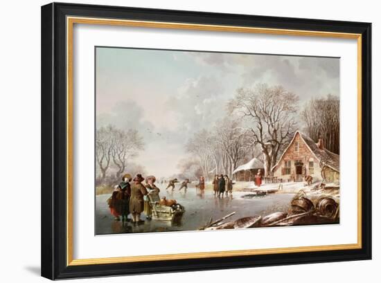 Winter Scene-Andries Vermeulen-Framed Giclee Print