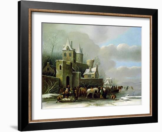 Winter Scene-Claes Molenaer-Framed Giclee Print