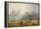 Winter Scene-Andreas Schelfhout-Framed Premier Image Canvas