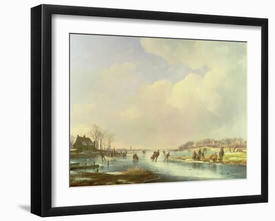 Winter Scene-Andreas Schelfhout-Framed Giclee Print