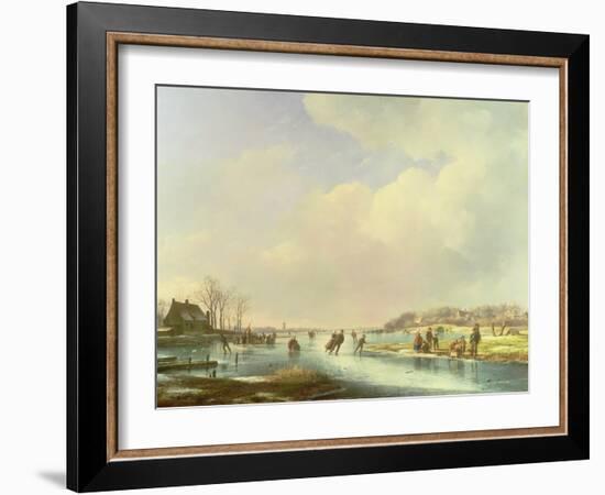 Winter Scene-Andreas Schelfhout-Framed Giclee Print