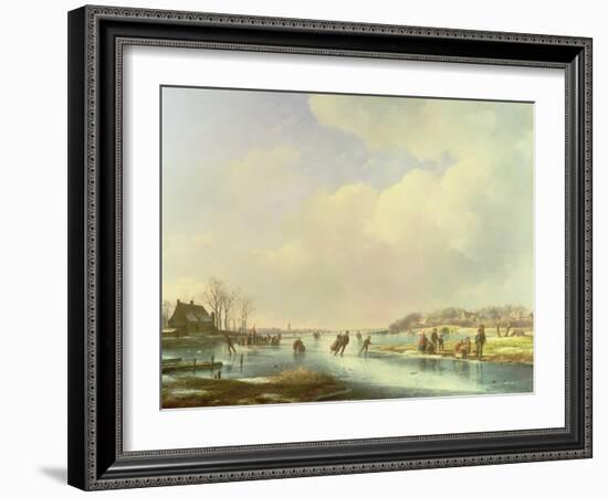 Winter Scene-Andreas Schelfhout-Framed Giclee Print