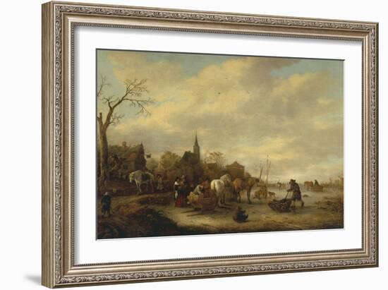 Winter Scene-Isack van Ostade-Framed Giclee Print