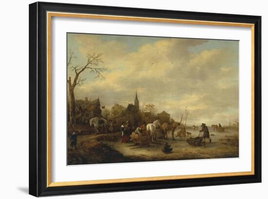 Winter Scene-Isack van Ostade-Framed Giclee Print