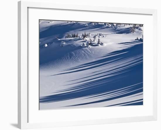 Winter Scenery in the Alps-Armin Mathis-Framed Photographic Print