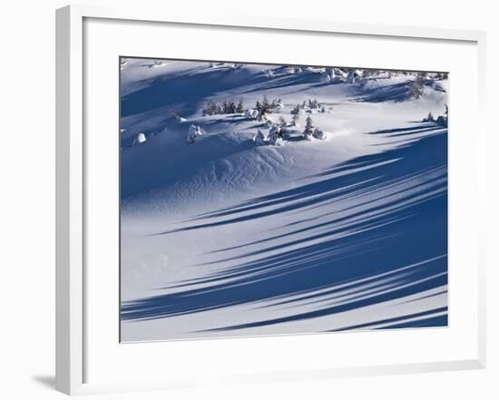 Winter Scenery in the Alps-Armin Mathis-Framed Photographic Print