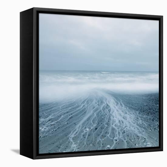 Winter Seascape-David Baker-Framed Premier Image Canvas