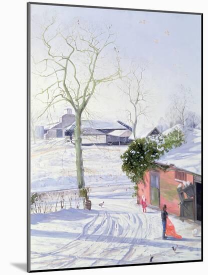 Winter Sheds-Timothy Easton-Mounted Giclee Print