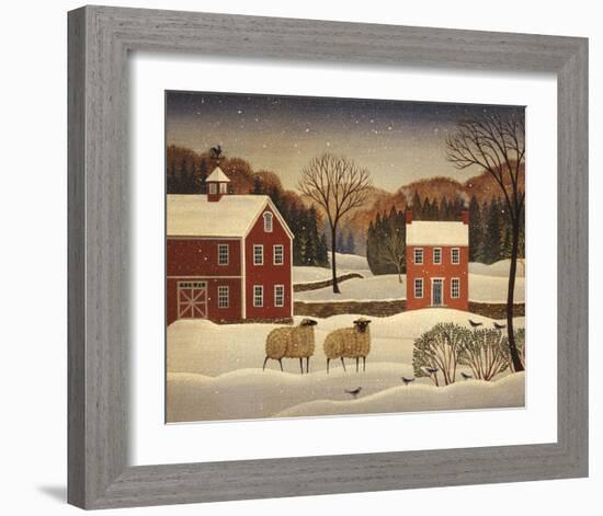 Winter Sheep I-Diane Ulmer Pedersen-Framed Art Print