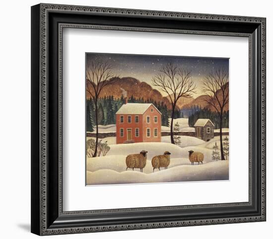 Winter Sheep II-Diane Ulmer Pedersen-Framed Art Print