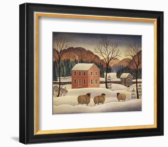 Winter Sheep II-Diane Ulmer Pedersen-Framed Giclee Print