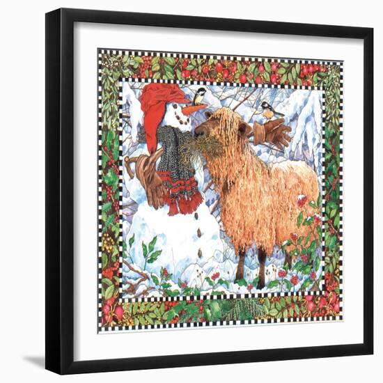 Winter Sheep-Wendy Edelson-Framed Giclee Print