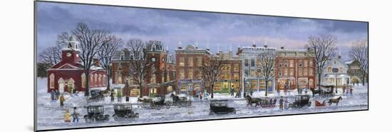 Winter Shopping-Bob Fair-Mounted Giclee Print