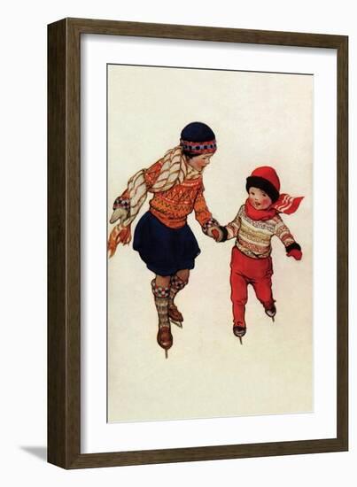 Winter Skates-Jessie Willcox-Smith-Framed Art Print