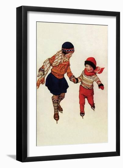 Winter Skates-Jessie Willcox-Smith-Framed Art Print