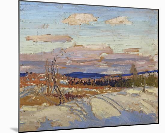 Winter - Sketch for in Algonquin Park-Tom Thomson-Mounted Giclee Print