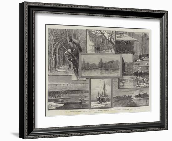 Winter Sketches at Rotterdam-Charles Whymper-Framed Giclee Print