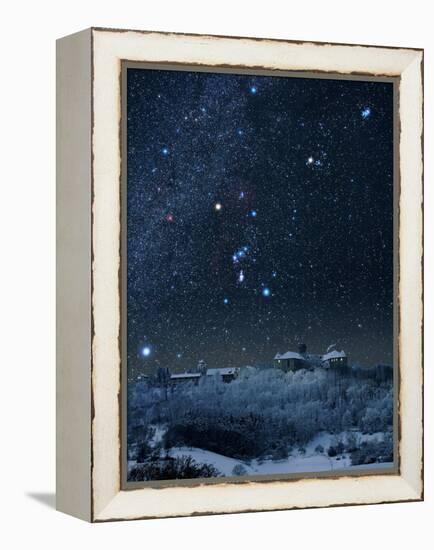 Winter Sky with Orion Constellation-Eckhard Slawik-Framed Premier Image Canvas