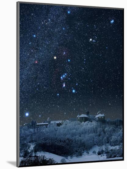 Winter Sky with Orion Constellation-Eckhard Slawik-Mounted Premium Photographic Print