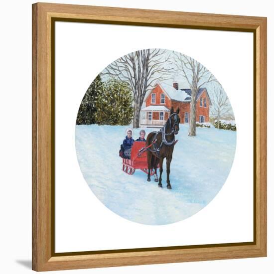 Winter Sleighride-Kevin Dodds-Framed Premier Image Canvas