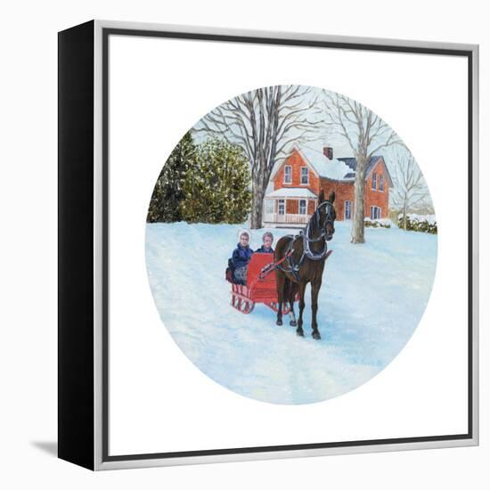 Winter Sleighride-Kevin Dodds-Framed Premier Image Canvas