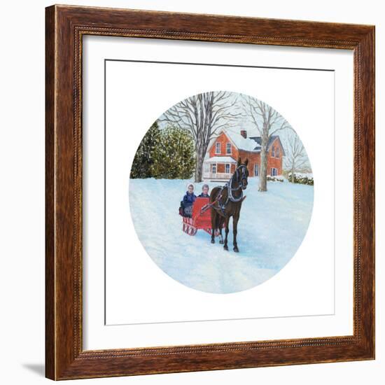 Winter Sleighride-Kevin Dodds-Framed Giclee Print