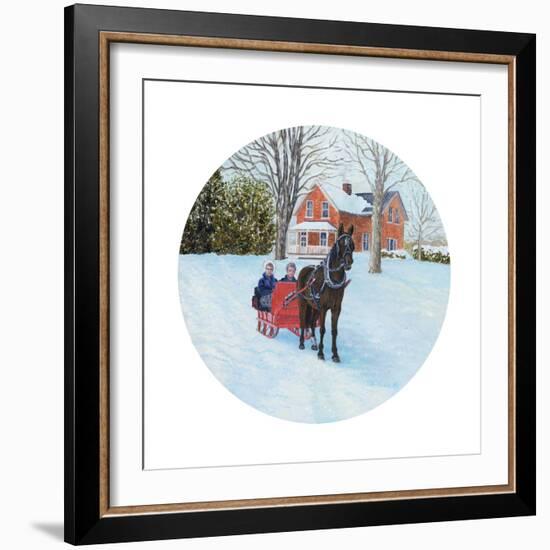 Winter Sleighride-Kevin Dodds-Framed Giclee Print