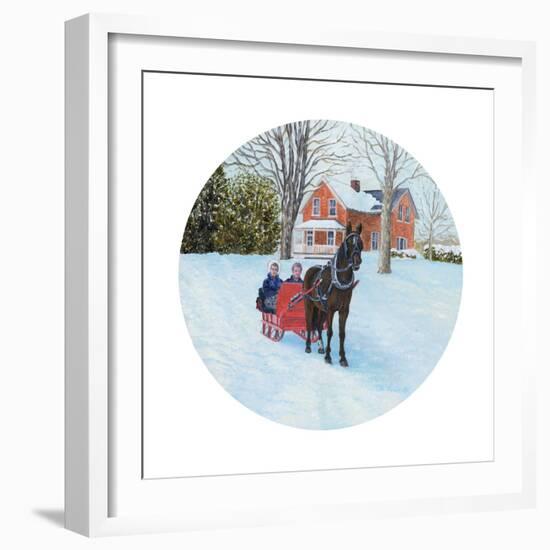 Winter Sleighride-Kevin Dodds-Framed Giclee Print