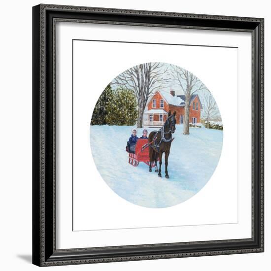 Winter Sleighride-Kevin Dodds-Framed Giclee Print