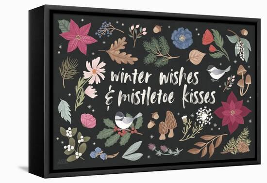 Winter Spirit I Dark-Laura Marshall-Framed Stretched Canvas