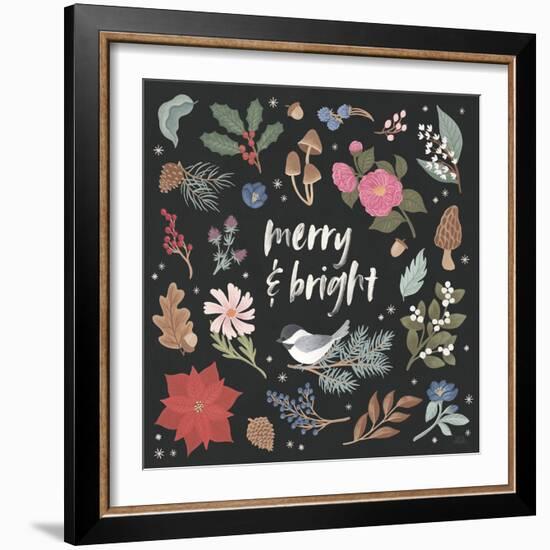 Winter Spirit III Dark-Laura Marshall-Framed Art Print